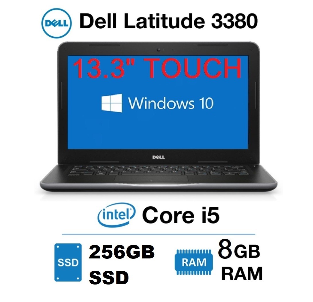 computadoras y laptops - LAPTOP DELL LATITUDE 3380 13.3 PG TOUCH i5 7MA 3.1GHZ X 4 256GB SSD 8GB DDR4 
