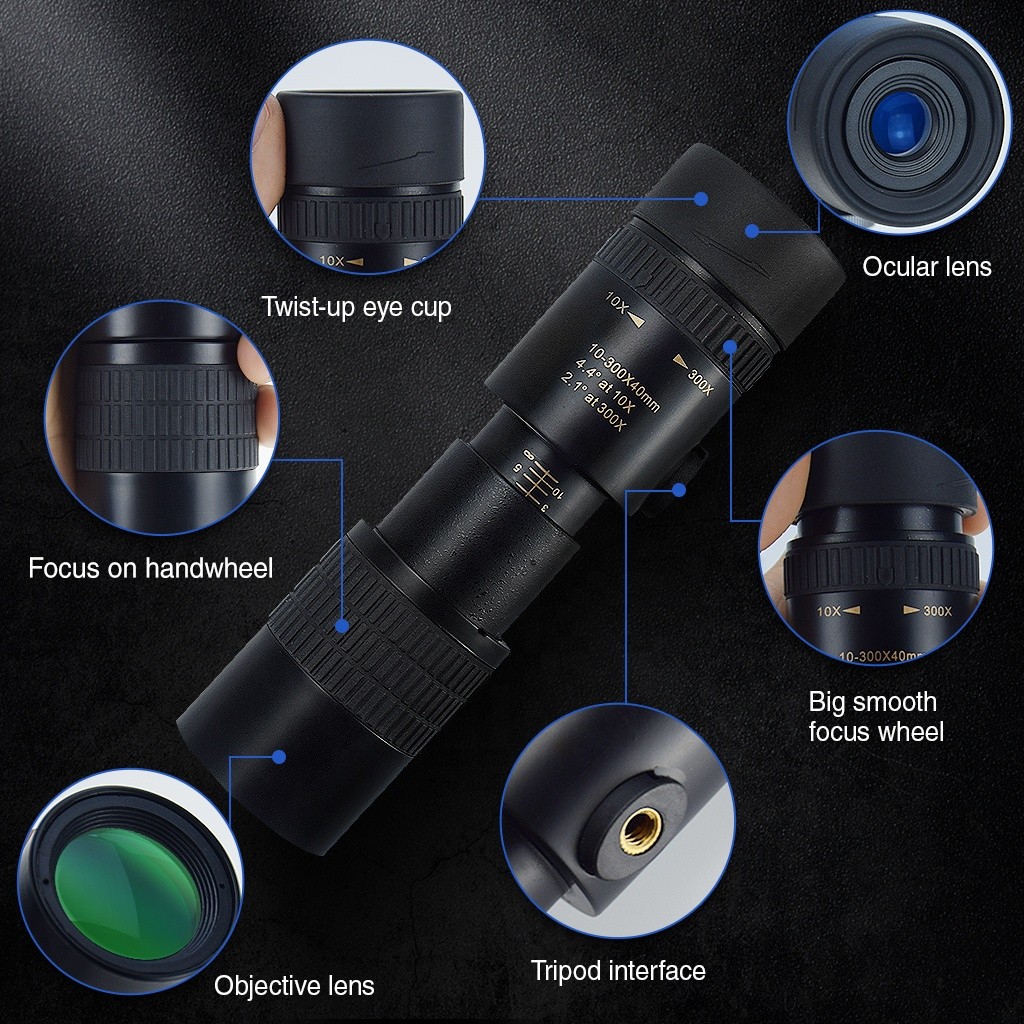 equipos profesionales - Telescopio Monocular 4con Soporte para Telefono Inteligente rapido 5