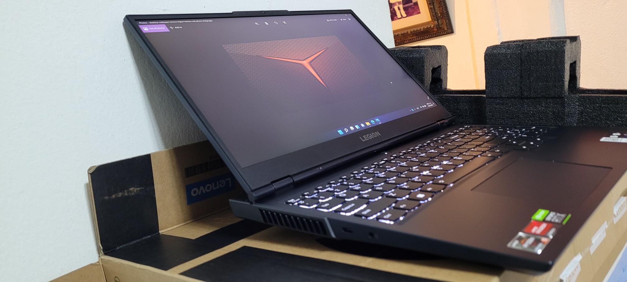 computadoras y laptops - Lenovo Legion 15.6 Ryzen 5 4.4ghz Ram 16gb Disco SSD 512GB nVidea RTX 3050Ti 4GB 1