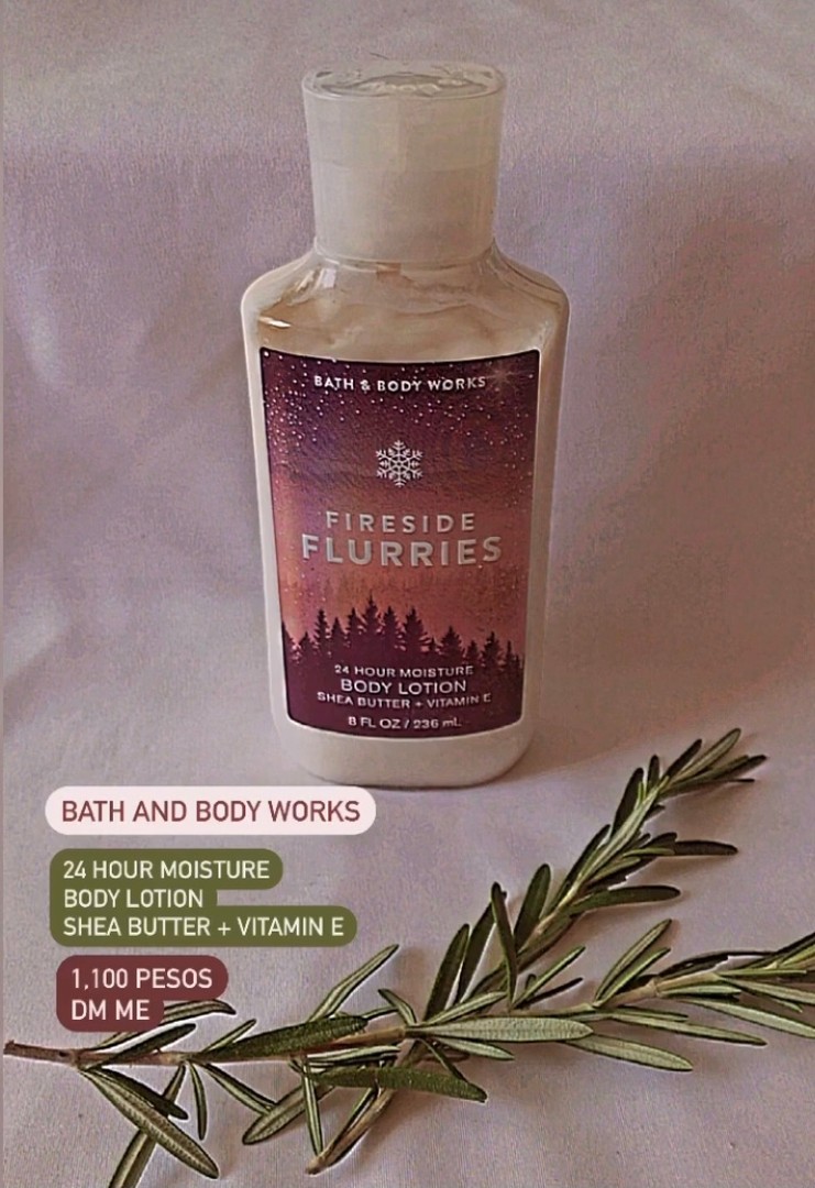 salud y belleza - ORIGINAL BATH & BODY WORKS Body lotion *FIRESIDE FLURRIES* 