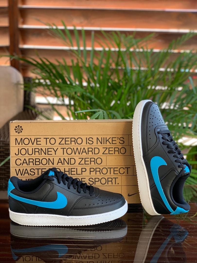 zapatos para hombre - Nike Court Low Black-Blue
