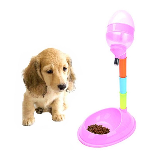 animales y mascotas - Suministros para mascotas Pet Dog Cat 2 en 1 Alimentación y riego automático 0