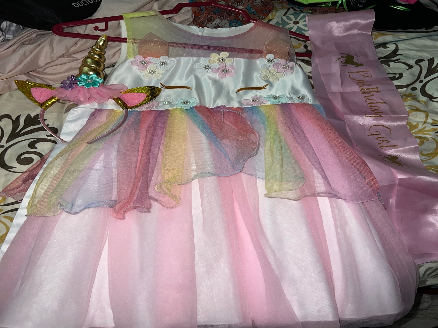 ropa y zapatos - Vestido de unicornio para niñas de 4 a 5 1