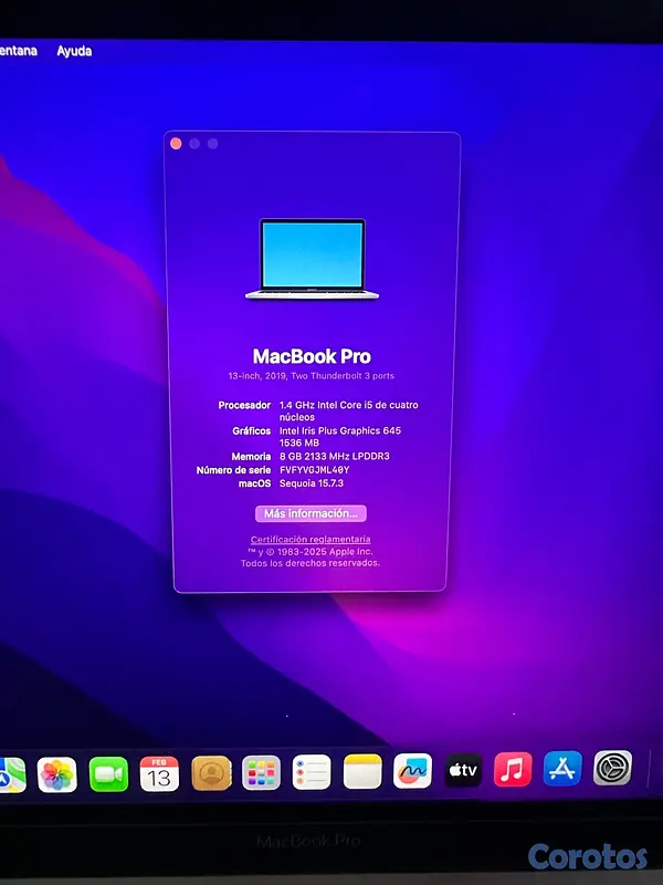 computadoras y laptops - MacBook Pro 2019 y 2020 9