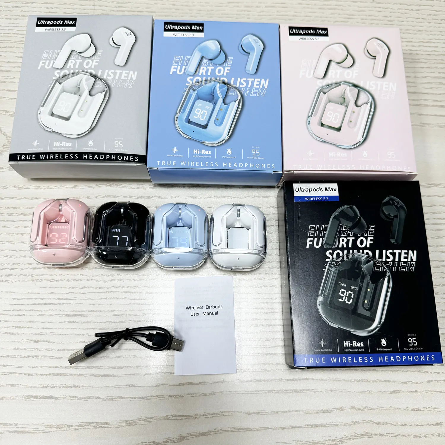 accesorios para electronica - Adifonos Inalámbricos Bluetooth Air31 Transparente 8