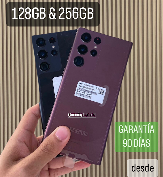 celulares y tabletas - Samsung Galaxy S22 Ultra 256GB & 128GB Nuevos
