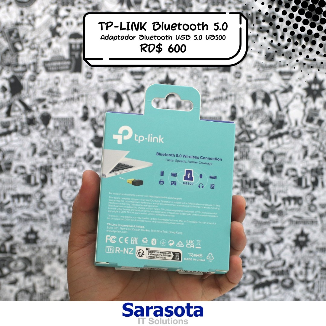 accesorios para electronica - Tp-link Adaptador Bluetooth 5.0 Somos Sarasota 1