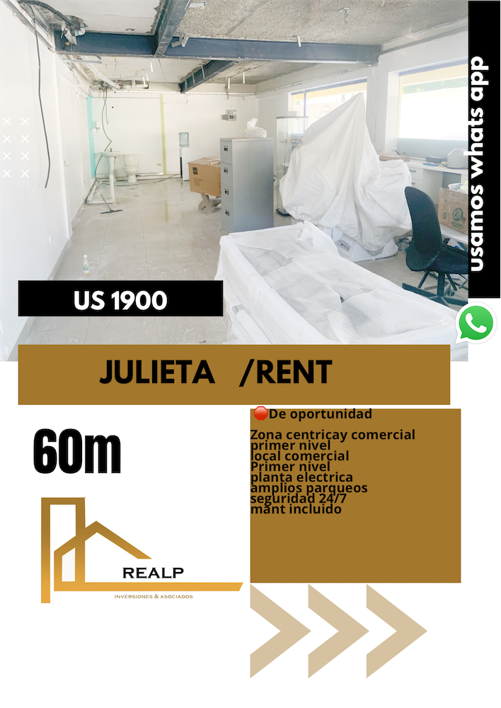 oficinas y locales comerciales - Local en Primer nivel en la Julieta 
