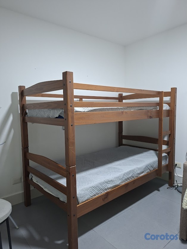 muebles y colchones - Vendo camarote en impecable estado de madera con s 1