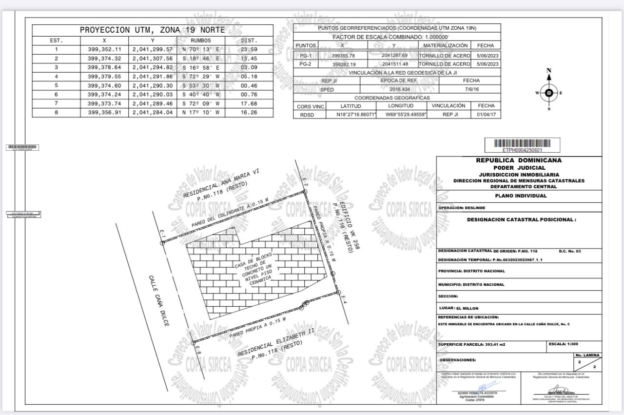 solares y terrenos - propiedad en venta en el millón, en la calle caña dulce. 3