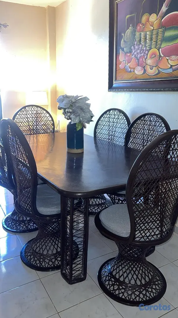 muebles y colchones - Juego de comedor de 6 sillas 2