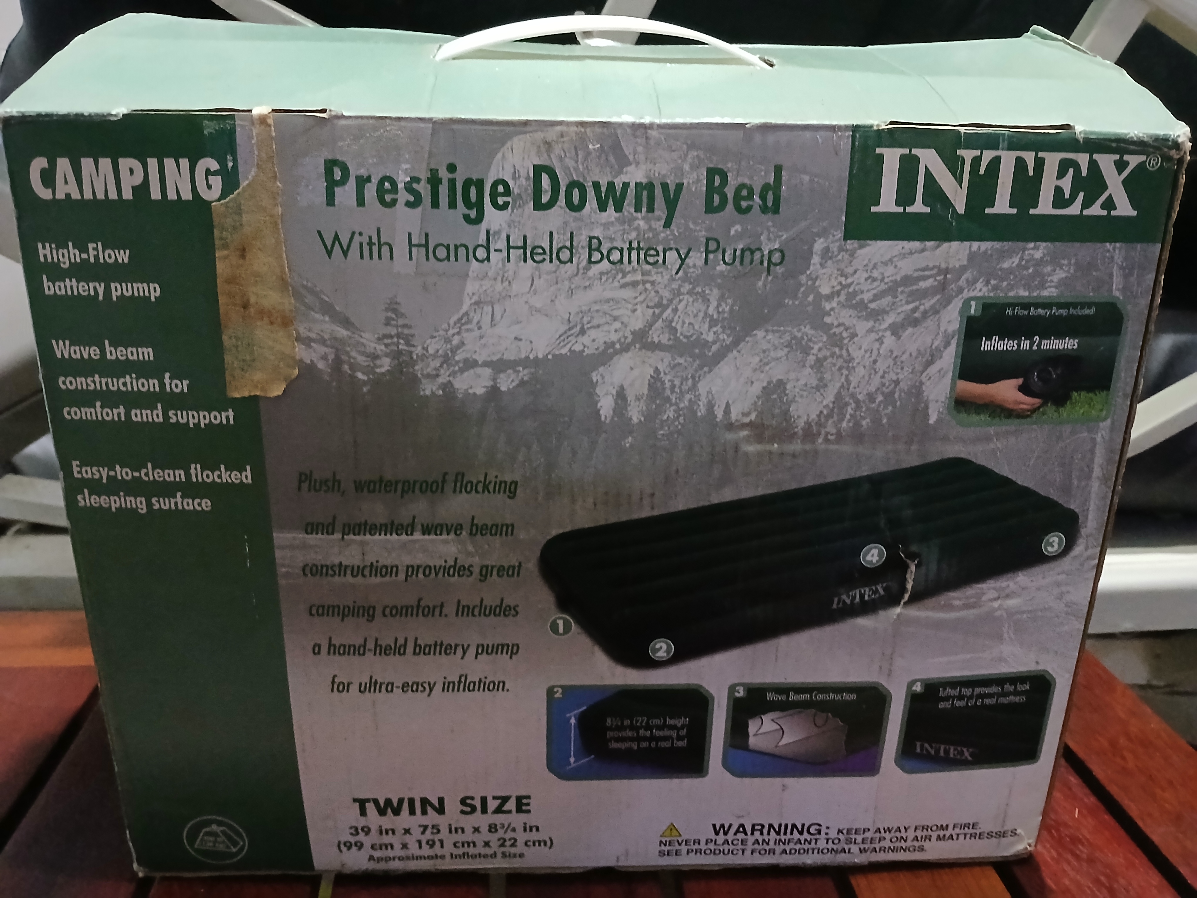 muebles y colchones - cama twin inflable 3