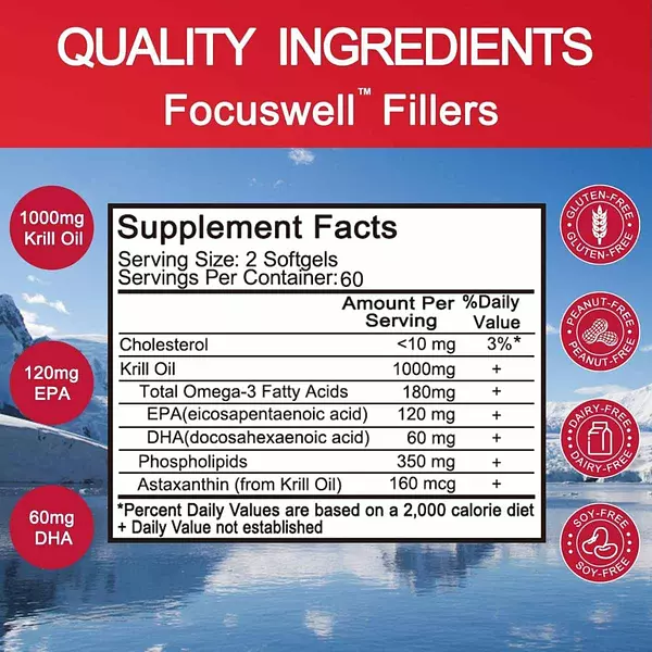 Salud y Equipamiento Médico - Aceite Krill  120cap Focuswell 2