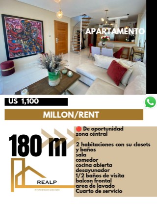 apartamentos - Hermoso apartamento de 2 habitaciones 0