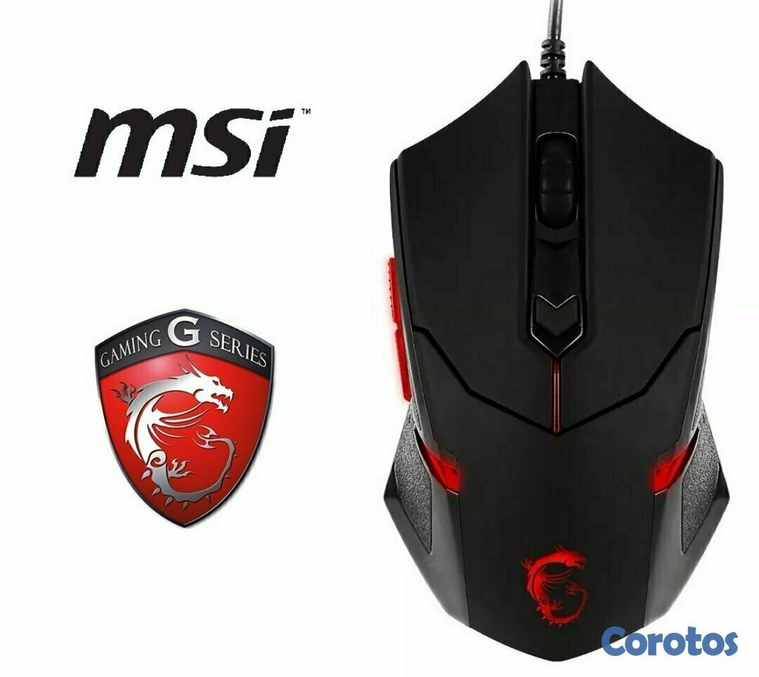 computadoras y laptops - MOUSE MSI INTERCEPTOR DS B1, PARA SUPER  JUGADORES  GAMER 2