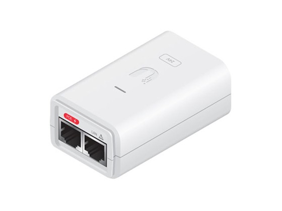 computadoras y laptops - UBIQUITI POE-24-7W-G-WH POWER OVER ETHERNET INJECTOR - 110 V AC, 220 V AC INPUT 