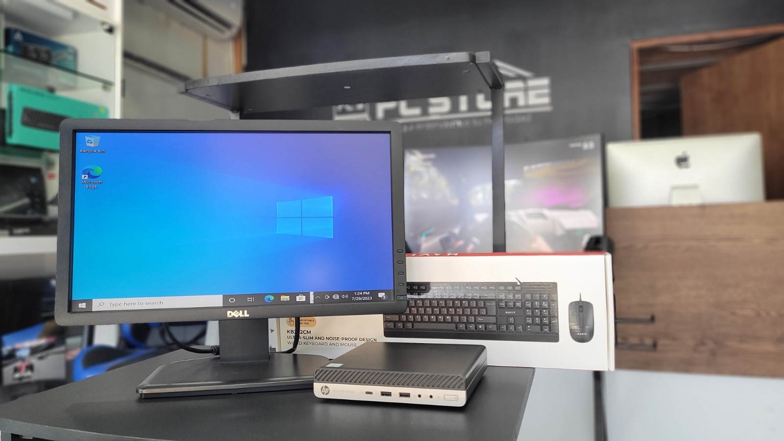 computadoras y laptops - COMPUTADORA COMPLETA Micro HP Elitedesk g3 i5 6ta