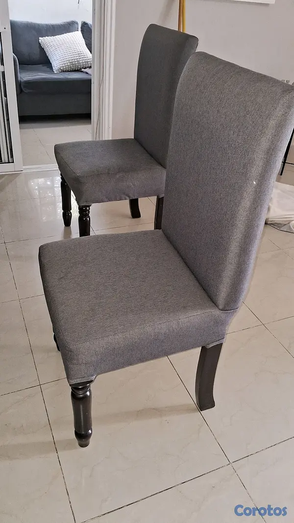 muebles y colchones - juego de comedor 6 sillas 5