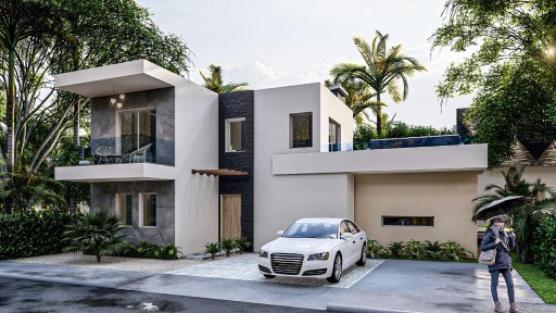 casas - Venta de villas con 2 habitaciones y un estudio en bávaro Punta cana