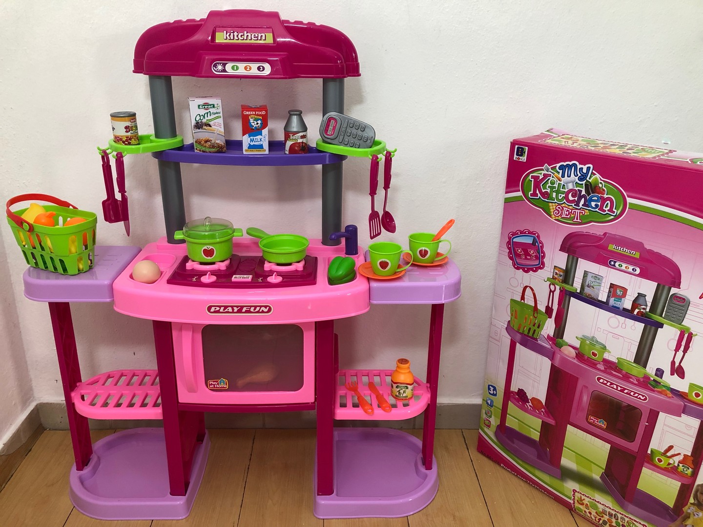 juguetes - Juego de cocina para niña con luces y sonidos nueva