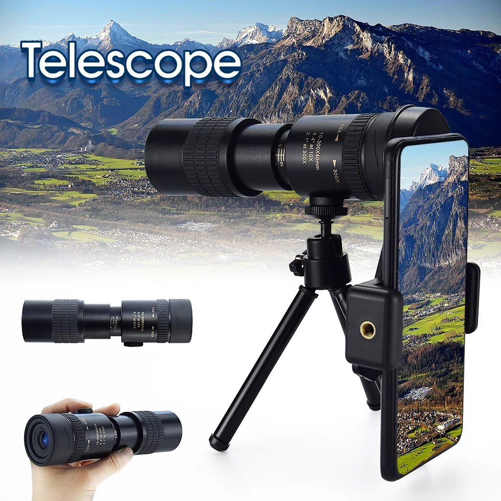 equipos profesionales - Telescopio Monocular 4con Soporte para Telefono Inteligente rapido 4
