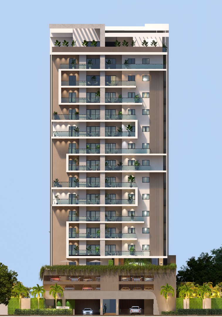 apartamentos - Lujosa Torre de Apartamentos en el Ensanche Ozama con Area Social Full