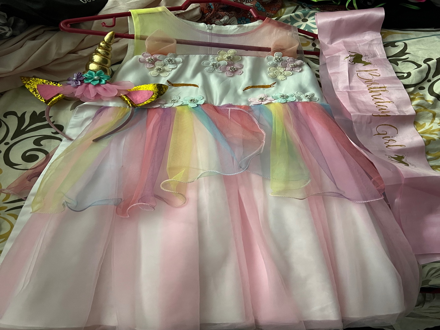 ropa y zapatos - Vestido de unicornio para niñas de 4 a 5 2