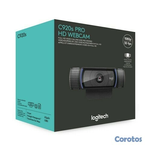 computadoras y laptops - CAMARA WEB LOGITECH HD PRO C920S, 2 MP, 1080P, VIDEO CALLING  3