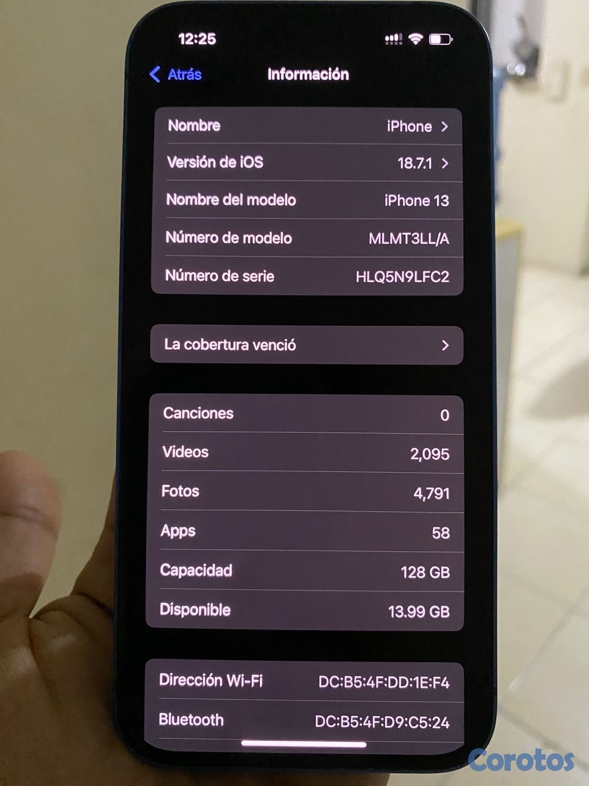 celulares y tabletas - vendo iPhone 13 normal 128GB  6