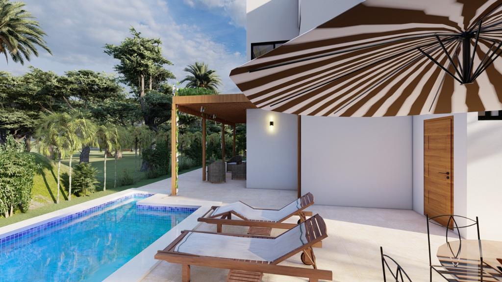 casas vacacionales y villas - Vendo Villa Nueva Moderna 5hab playa golf Juandolio Rep Dom US$365K