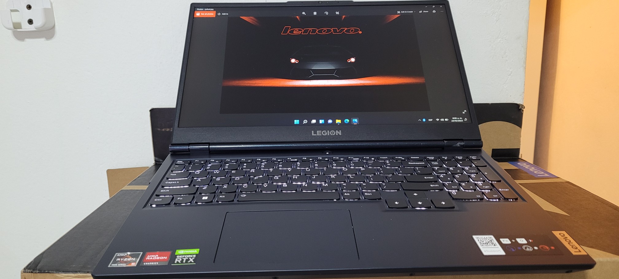 computadoras y laptops - Lenovo Gaming 17 Pulg Ryzen 5 Ram 16gb Nvidea RTX 3050Ti 4GB Dedicada