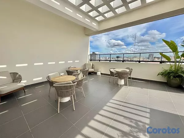 apartamentos - alquiló ensanche naco piso 7 tres habitaciones con su baño dos parqueos  14