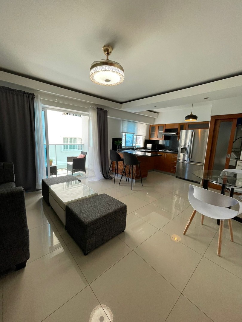 apartamentos - Alquiler Apartamento Amueblado de 1 Habitación, Bella Vista, Santo Domingo 3