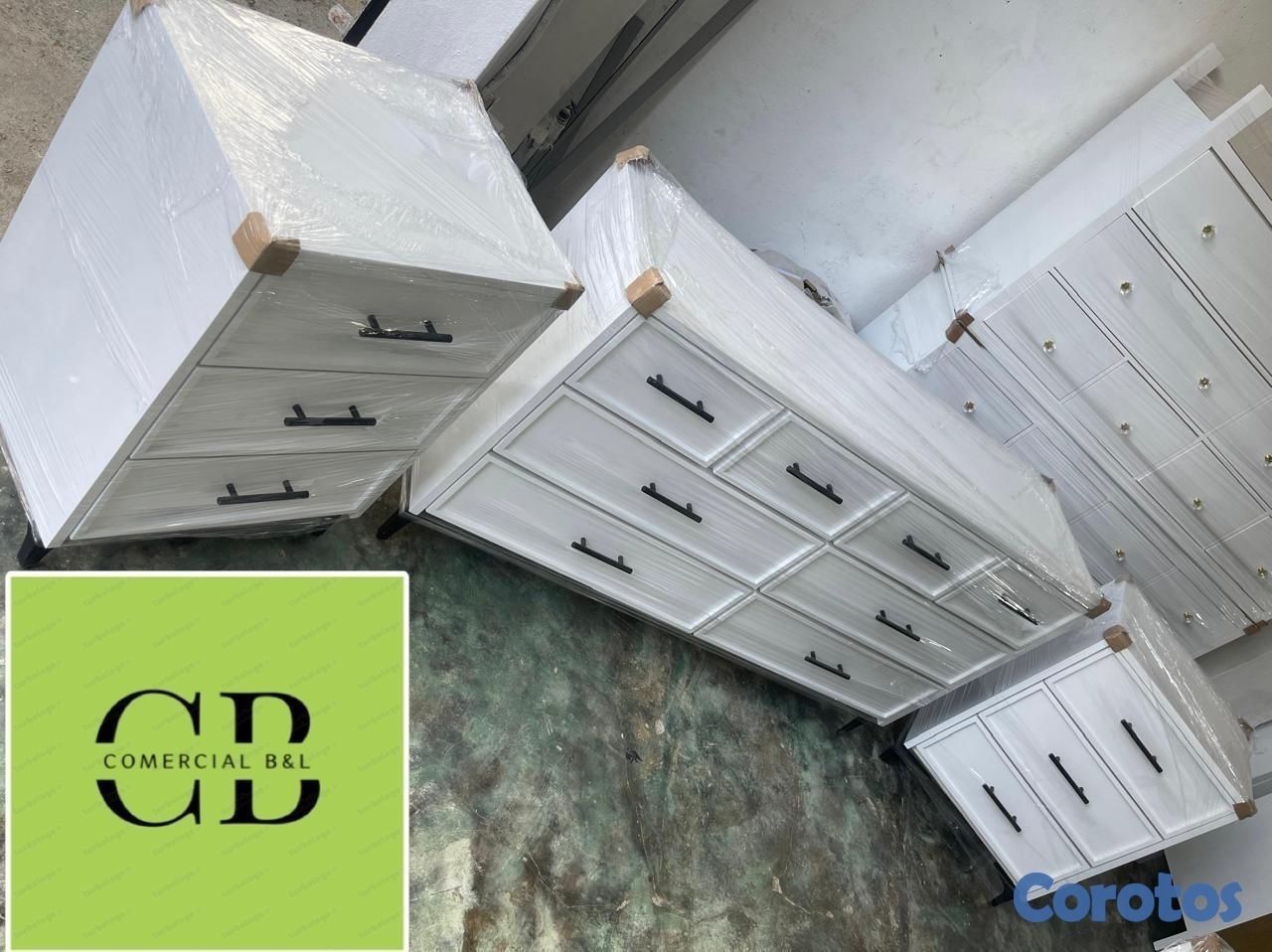 muebles y colchones - Juego de gavetero moderno  3