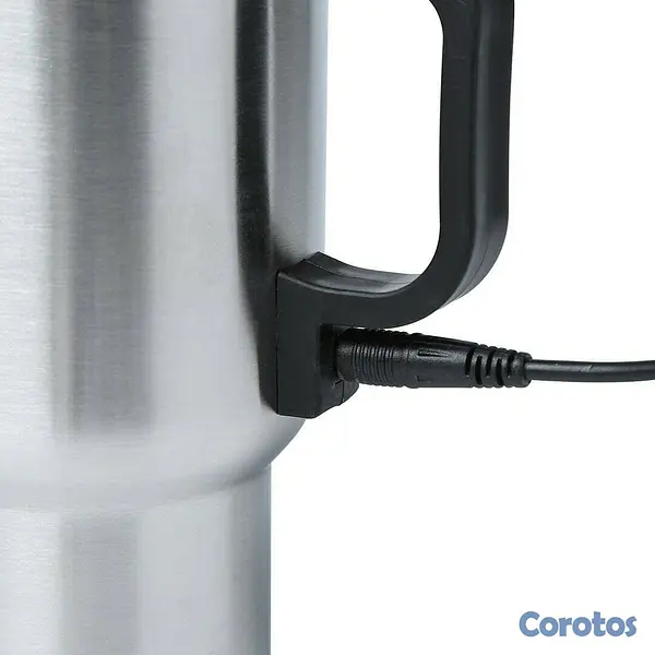 cocina - Taza con calentador de bebidas para coche, de acero inoxidable, ideal para te y  4