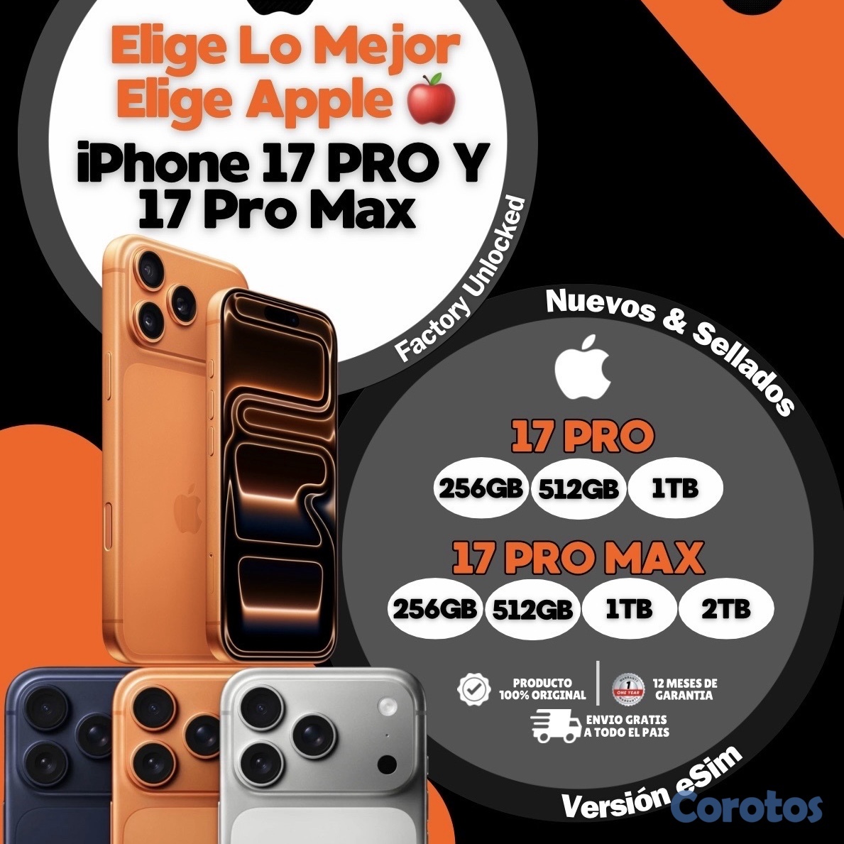 celulares y tabletas - Ya Disponibles iPhone 17 Pro & 17 Pro Max – Tecnología sin límites 1