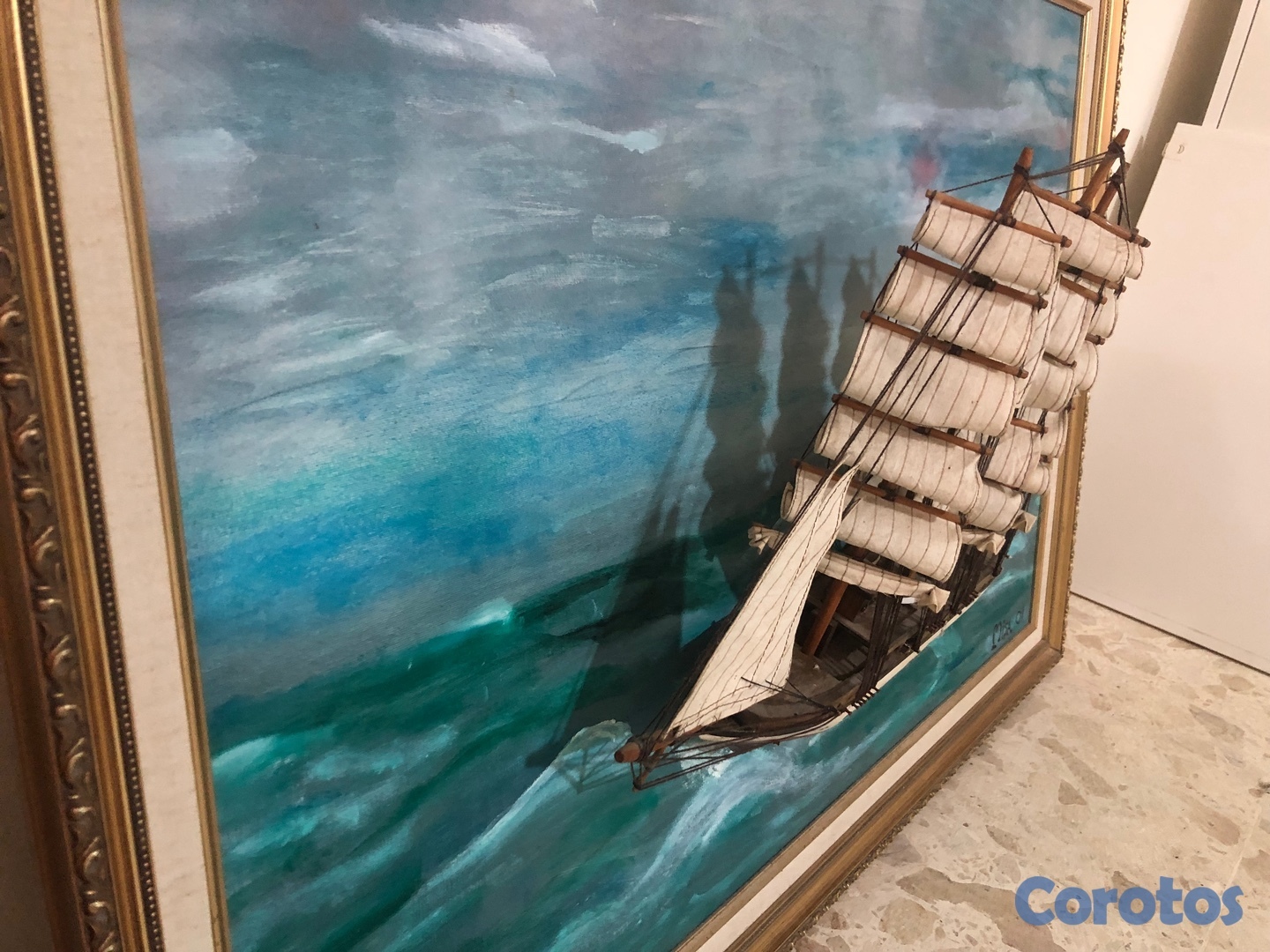 arte y antigüedades - Un cuadro del pintor Miso 3