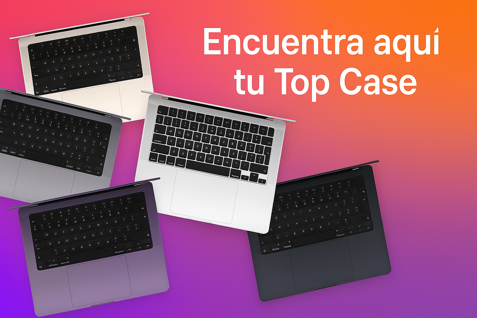 computadoras y laptops - MacBook Top Case de todo tipo 0