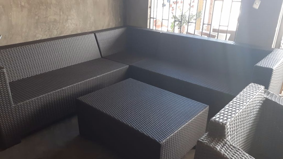 muebles y colchones - Guejos de muebles en mimbre sintetico para tu barcon o terrasa 2