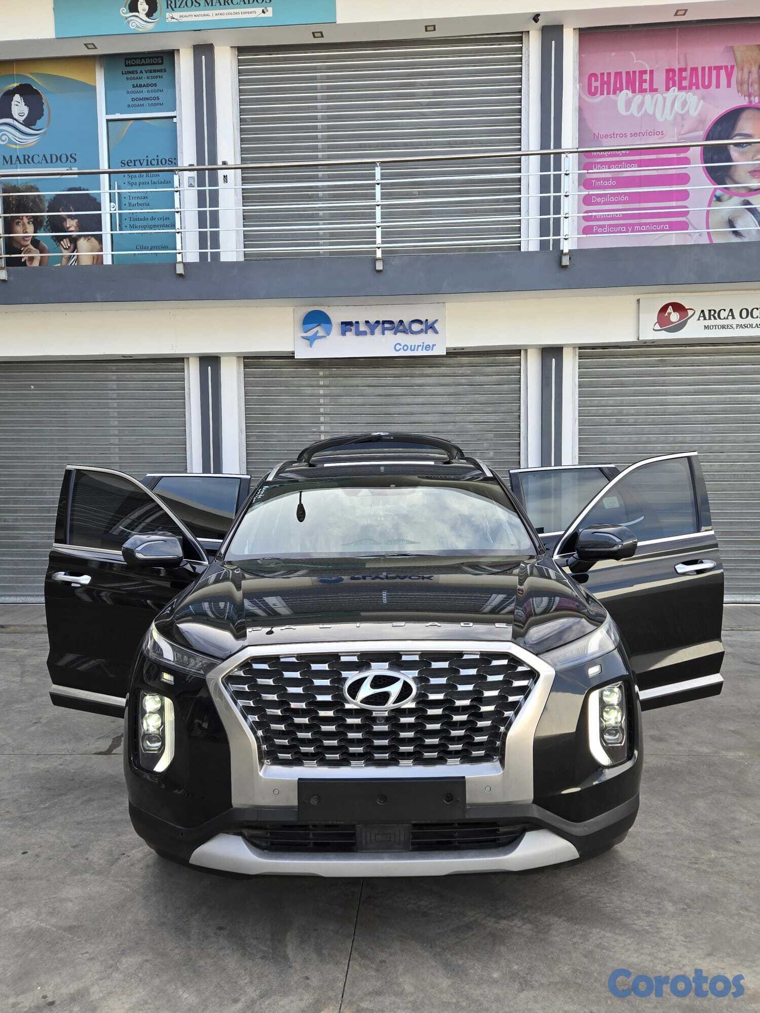 jeepetas y camionetas - HYUNDAI PALISADE 2019 NEGRO GASOLINA 4