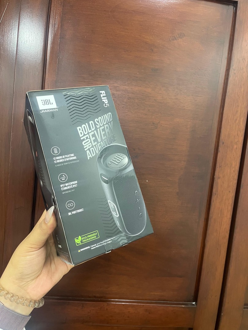 camaras y audio - BOCINA JBL FLIP 5 NEGRA NUEVA-SELLADA  5