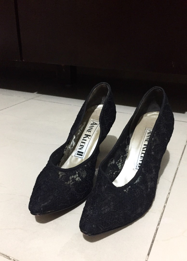 zapatos para mujer - TACONES NEGROS CON ENCAJE           OFERTA        $1100