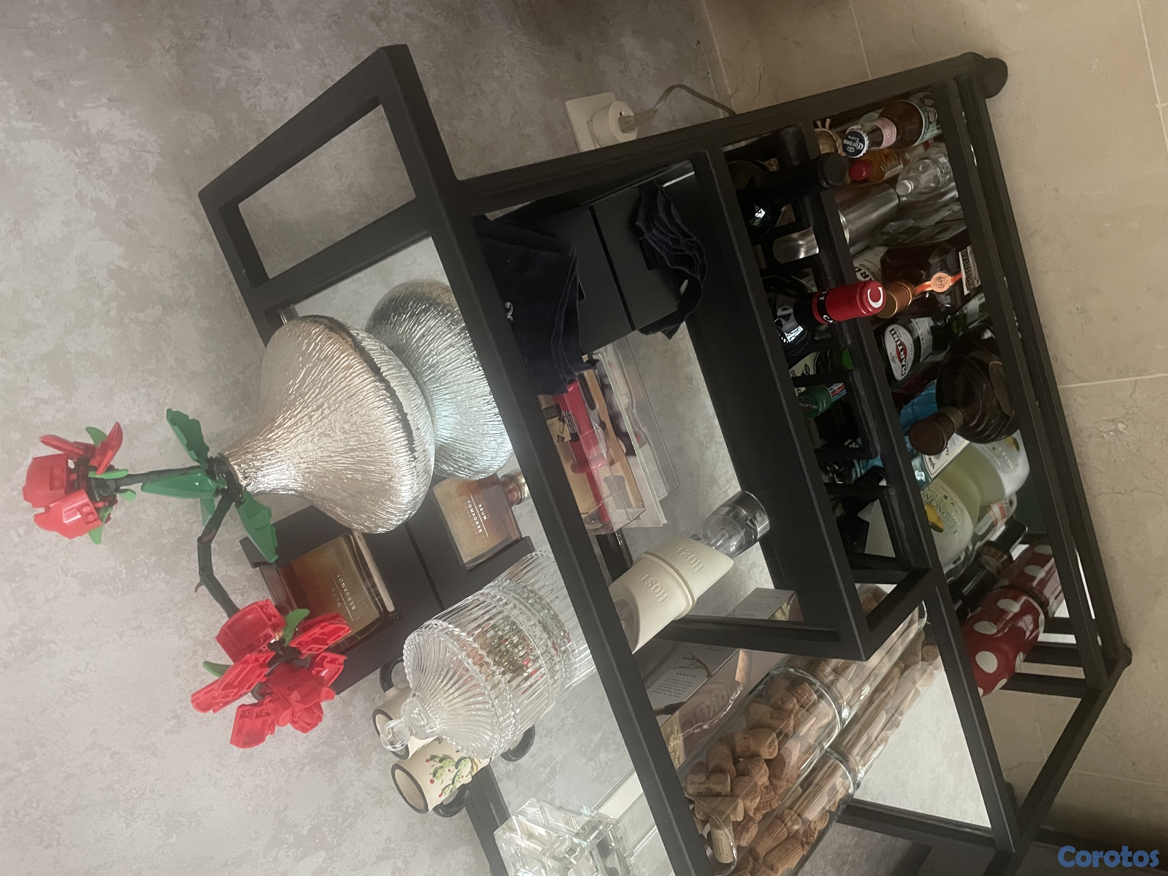 muebles y colchones - Bar en hierro y espejo 4