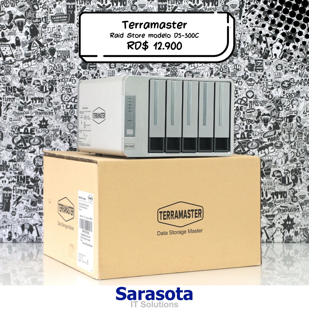 accesorios para electronica - Terramaster Raid Store D5-300C Somos Sarasota