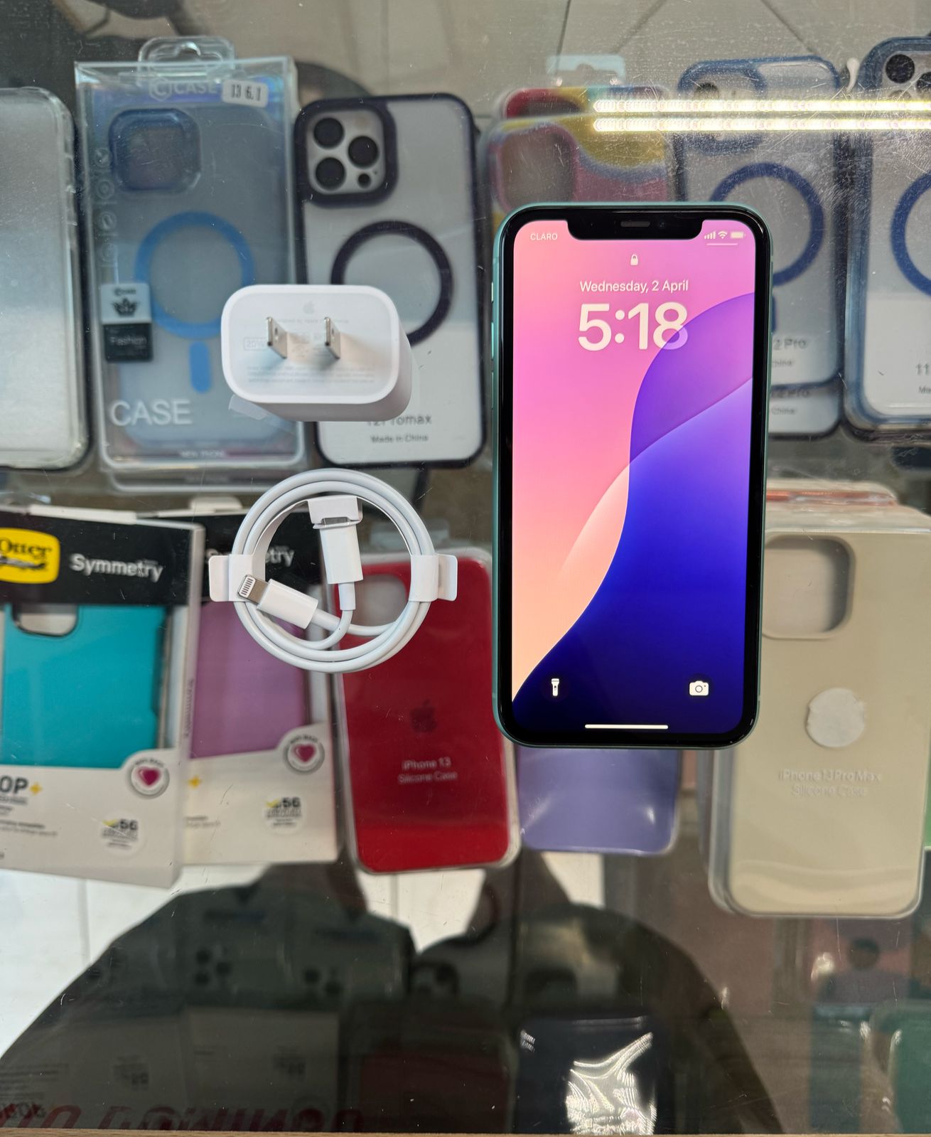 celulares y tabletas - Iphone 11 verde 128 GB Desbloqueado. 1