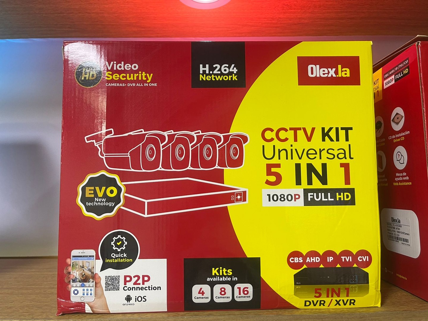 camaras y audio - Kit de vigilancia de 8 Cámaras 1080P