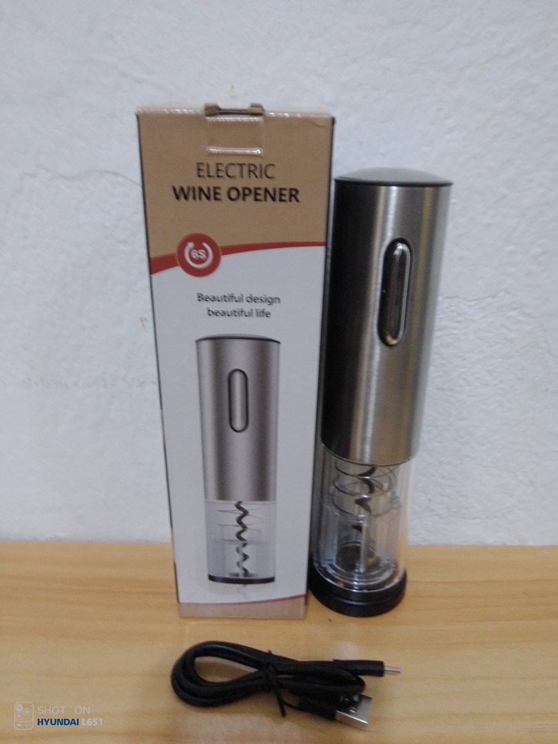 cocina - DESTAPADOR DE BOTELLA DE VINO RECARGABLE‎ 0