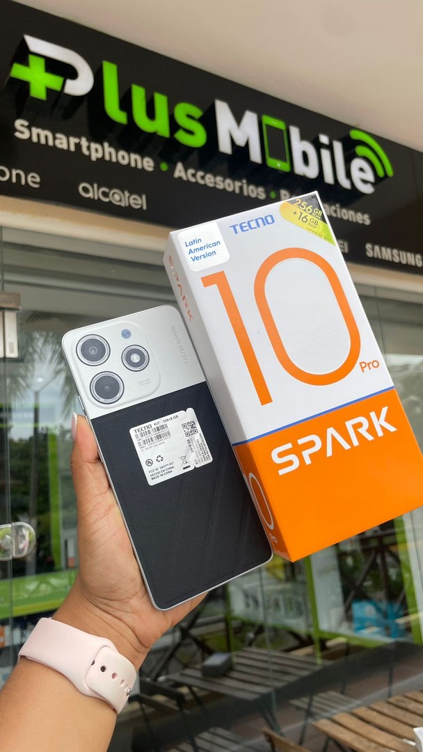 celulares y tabletas - Tecno Spark 10 Pro  256GB nuevo y sellado (Eclipse Lunar)  0