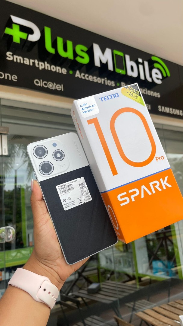 celulares y tabletas - Tecno Spark 10 Pro  256GB Nuevo y sellado (Eclipse Lunar) 