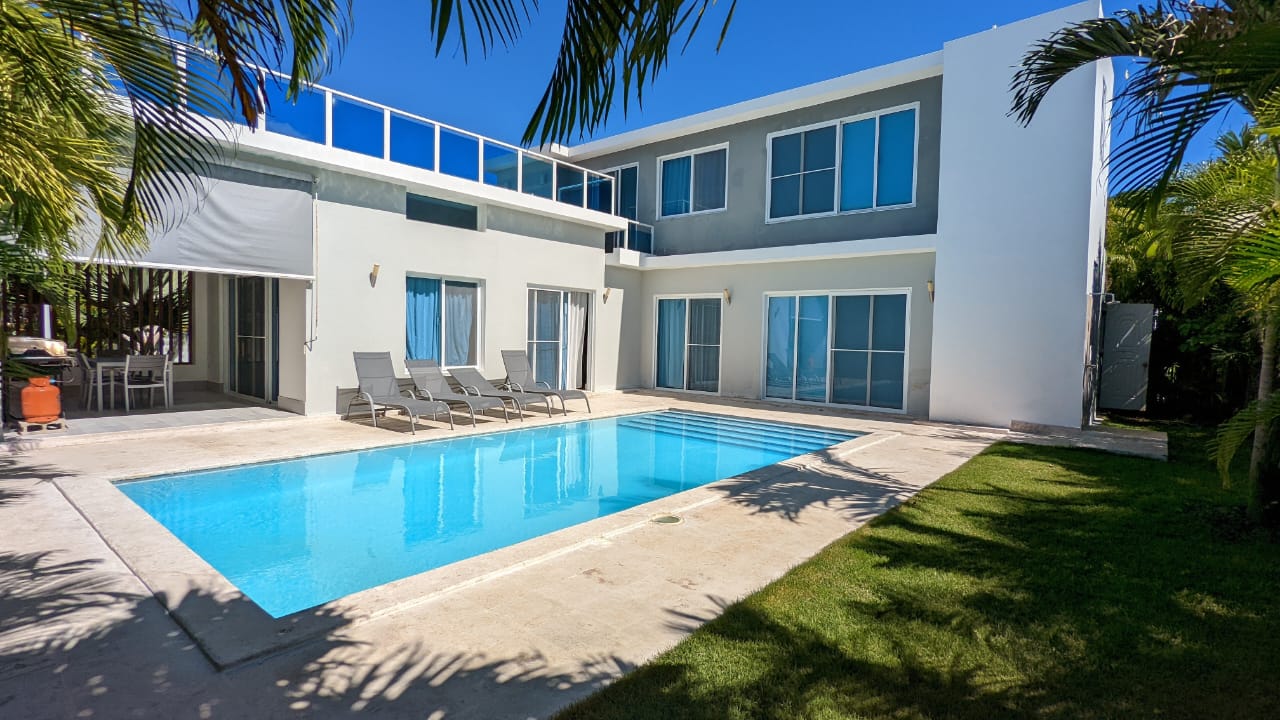 casas vacacionales y villas - Villa en lugar acogedor a 3 minutos de playa caminando en sosua 0